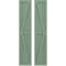 Ekena Millwork Americraft 3-Board Wood 2 Equal Panel Frmd Board-n-Batten Shutters w/Dbl Z-Bar, ARW102BF311X81TGH, PR ARW102BF311X81TGH - alternate 1